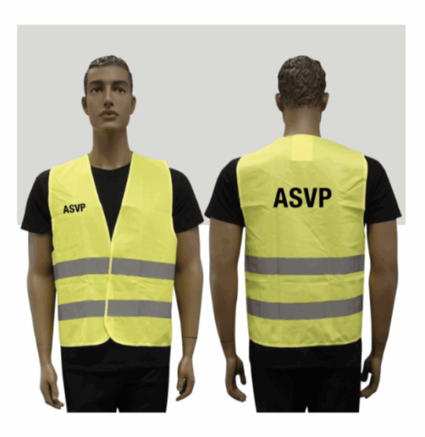 Gilet fluo haute visibilité ASVP (DCA)