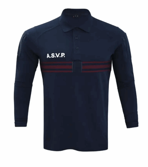 Polo manches longues Operator coton ASVP (AMG Pro)