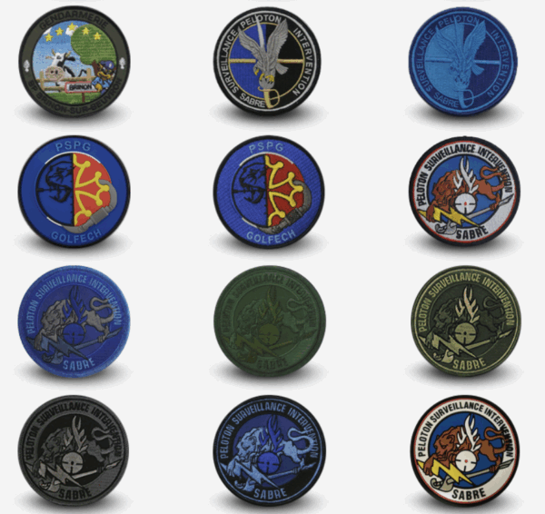 ÉCUSSONS GENDARMERIE NATIONALE PVC 3D GOMME – Image 2
