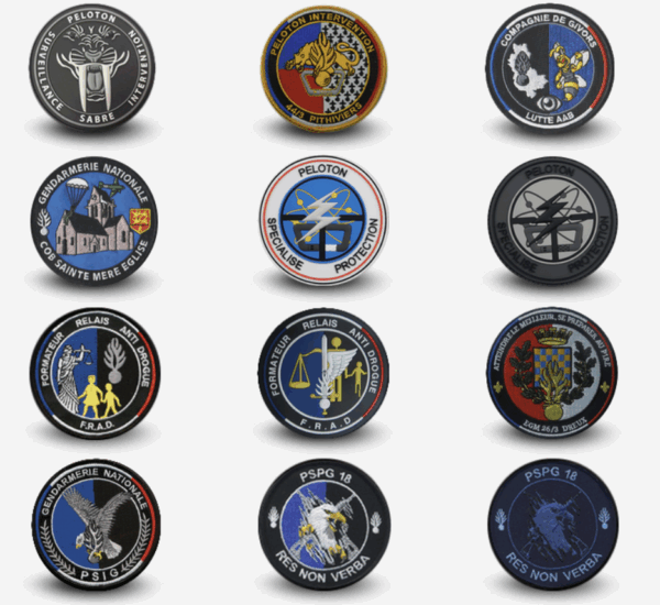 ÉCUSSONS GENDARMERIE NATIONALE PVC 3D GOMME – Image 3