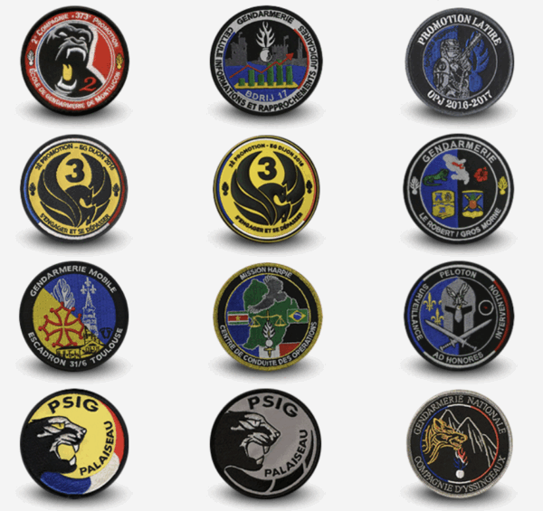 ÉCUSSONS GENDARMERIE NATIONALE PVC 3D GOMME – Image 4