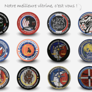 ÉCUSSONS ADMINSITRATION PENITENTIAIRE PVC 3D Gomme