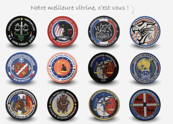 ÉCUSSONS ADMINSITRATION PENITENTIAIRE PVC 3D Gomme