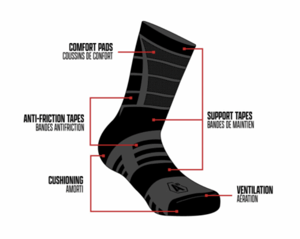 Chaussettes IMPACT 14" Winter gris béton (A10) – Image 4