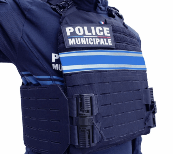 Housse gilet porte plaques pare balles QUICK Release rider Police Municipale (LPSA)