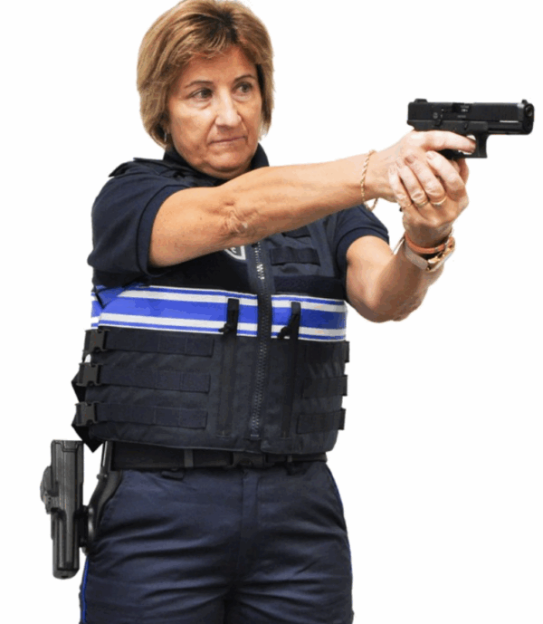 Gilet pare balles Full Tactical femme Police Municipale NIJ IIIA 0101.04 10 JOULES (LPSA)