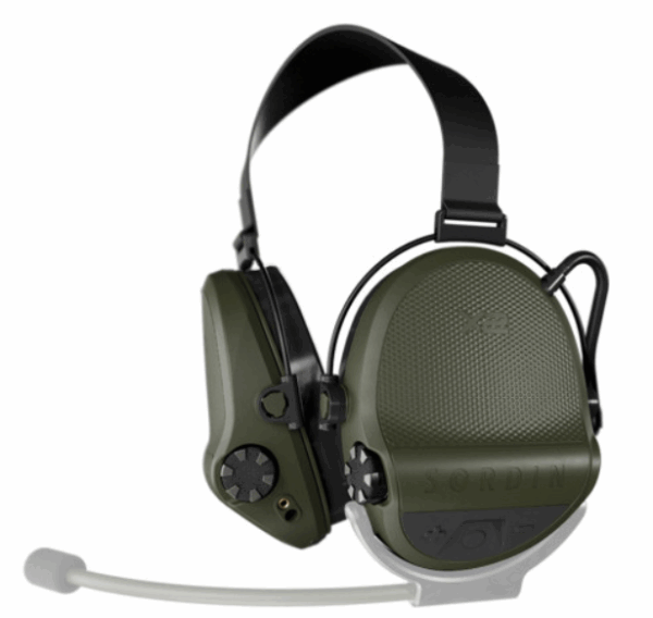Casque anti-bruit Suprême X2 BT noir serre-nuque tissu (A10)