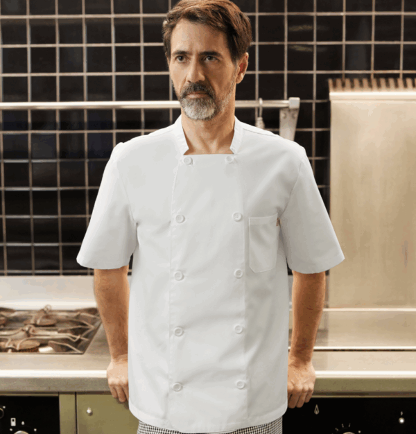 VESTE DE CUISINIER MANCHES COURTES (IMBRETEX) By Velilla