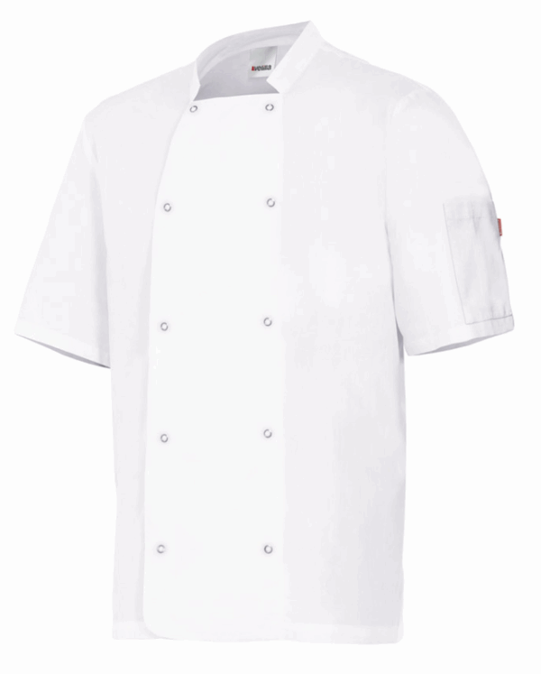 VESTE DE CUISINIER MC AVEC BOUTONS PRESSION (IMBRETEX) By Velilla – Image 2