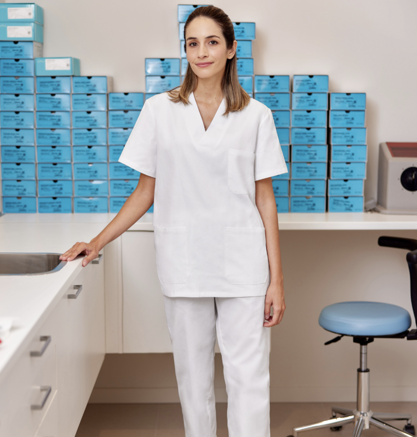 TUNIQUE EN COTON MANCHES COURTES (IMBRETEX) By Velilla