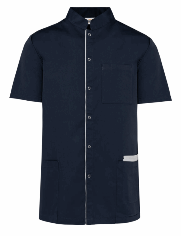 BLOUSE POLYCOTON AVEC BOUTONS-PRESSION HOMME (TOPTEX) By WK – Image 9