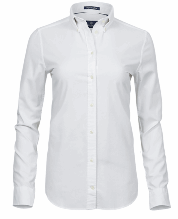 LADIES PERFECT OXFORD SHIRT (IMBRETEX) By TeeJays – Image 2