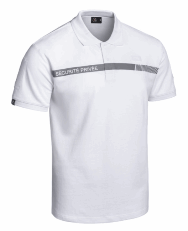 Polo SÉCU-ONE Sécurité Privée noir ou blanc (A10) – Image 4