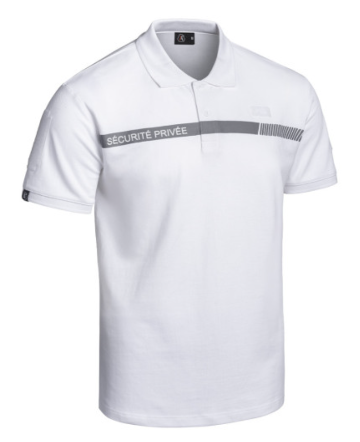 Polo SÉCU-ONE Sécurité Privée noir ou blanc (A10) – Image 4