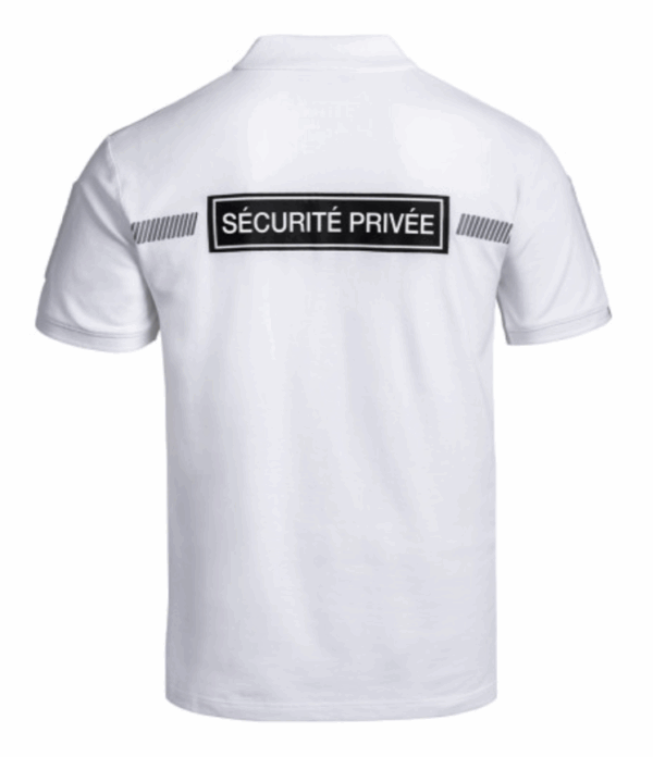 Polo SÉCU-ONE Sécurité Privée noir ou blanc (A10) – Image 6