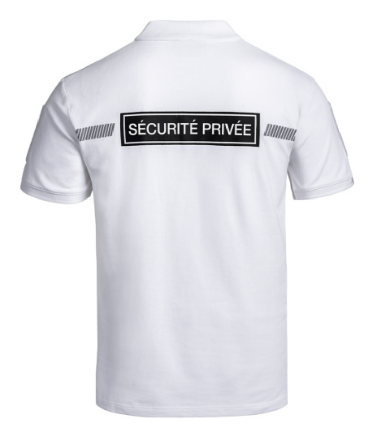 Polo SÉCU-ONE Sécurité Privée noir ou blanc (A10) – Image 6