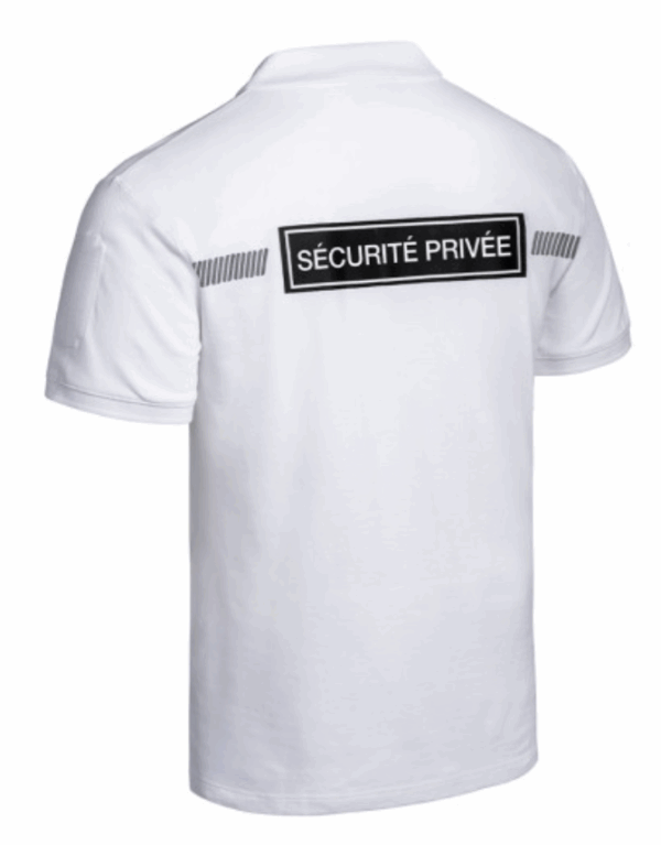Polo SÉCU-ONE Sécurité Privée noir ou blanc (A10) – Image 8