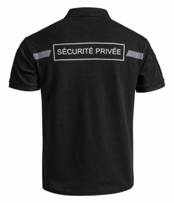 Polo SÉCU-ONE Sécurité Privée noir ou blanc (A10) – Image 5
