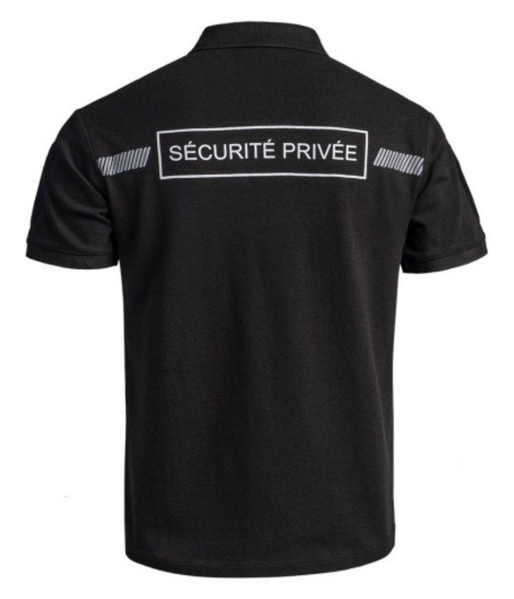 Polo SÉCU-ONE Sécurité Privée noir ou blanc (A10) – Image 5