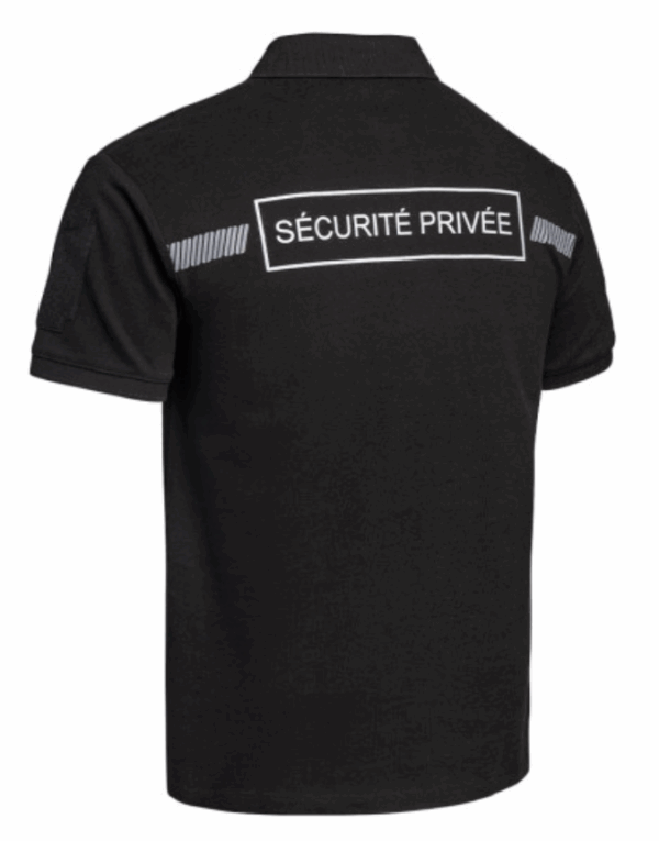 Polo SÉCU-ONE Sécurité Privée noir ou blanc (A10) – Image 7