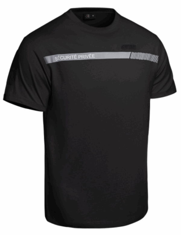 T-shirt SÉCU-ONE Sécurité Privée noir (A10) – Image 2