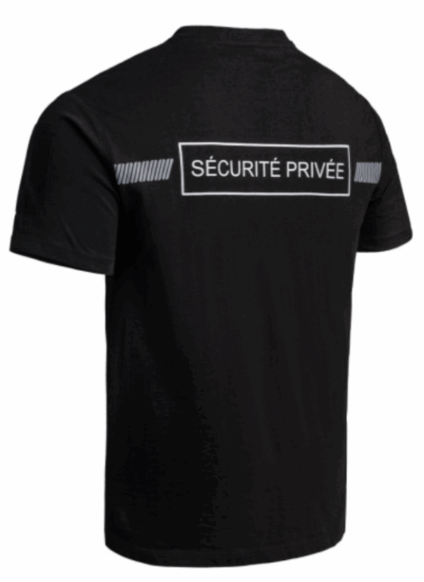 T-shirt SÉCU-ONE Sécurité Privée noir (A10) – Image 4