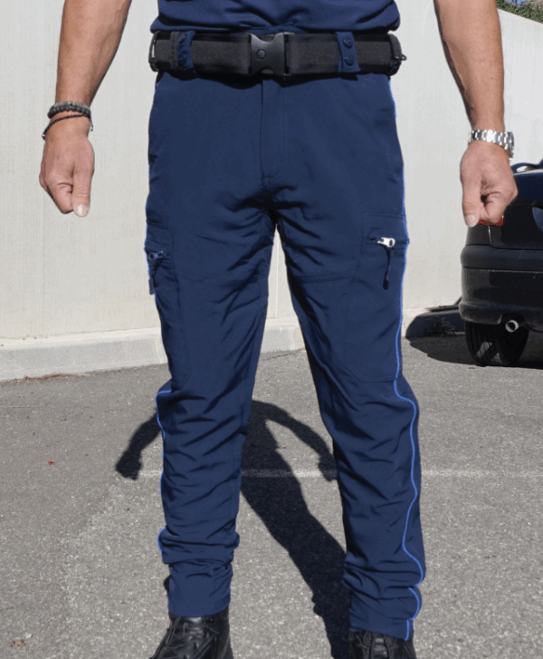 PANTALON INTERVENTION LEGER MAT BLEU FITTE POLICE MUNICIPALE (DCA) – Image 3