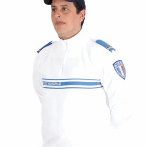 PULL POLAIRE F1 BLANC Police Municipale (GK Pro)