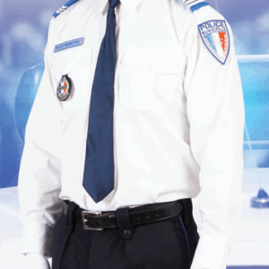 CHEMISE CEREMONIE BLEUE HOMME POLICE MUNICIPALE (GK Pro)