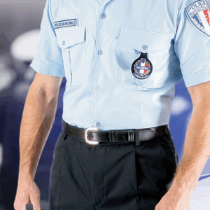 CHEMISETTE CEREMONIE BLEUE HOMME POLICE MUNICIPALE (GK Pro)