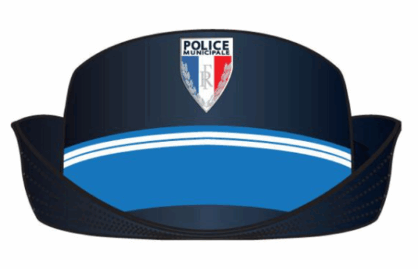 CHAPEAU A REBORD PLAQUÉ FEMME POLICE MUNICIPALE (GK Pro)