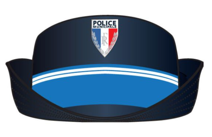 CHAPEAU A REBORD PLAQUÉ FEMME POLICE MUNICIPALE (GK Pro)