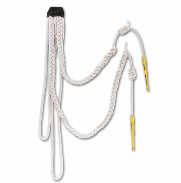 Aiguillette blanche de cérémonie or (GK Pro)