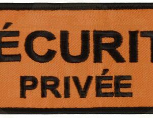 BRASSARD ORANGE SECURITE PRIVEE |VELCRO (VVS)