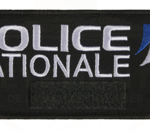 BRASSARD NOIR POLICE NATIONALE | VELCRO (VVS)