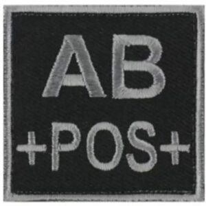 Groupe sanguin tissu – noir