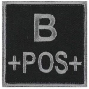 Groupe sanguin tissu – noir