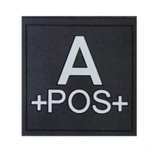 Groupe Sanguin Gomme PVC Noir (AMG Pro)