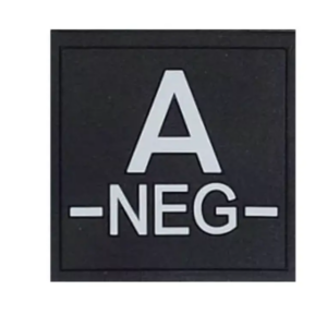 Groupe Sanguin Gomme PVC Noir (AMG Pro)