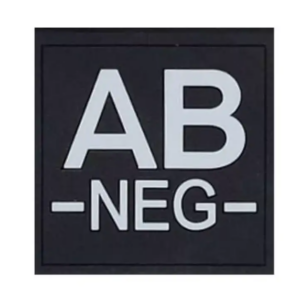 Groupe Sanguin Gomme PVC Noir (AMG Pro)