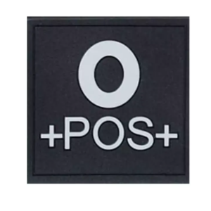 Groupe Sanguin Gomme PVC Noir (AMG Pro)