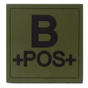 Groupe Sanguin Gomme PVC Vert Armée (AMG Pro)