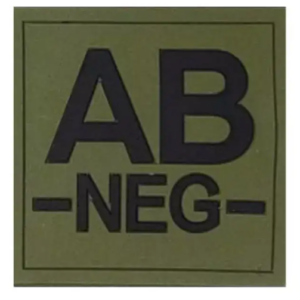 Groupe Sanguin Gomme PVC Vert Armée (AMG Pro)