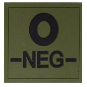 Groupe Sanguin Gomme PVC Vert Armée (AMG Pro)