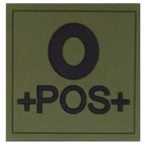 Groupe Sanguin Gomme PVC Vert Armée (AMG Pro)