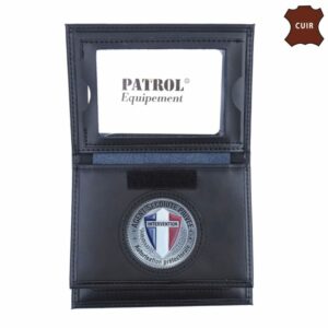 PORTE FEUILLE AGENT SECURITE PRIVEE 3 VOLETS AVEC EMPLACEMENT CARTE NAVIGO (DCA)