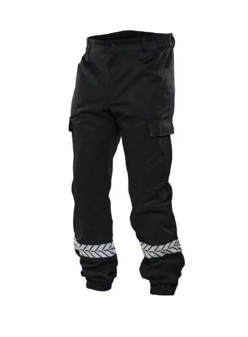 Pantalon Sécurité Privée noir avec bandes HV (GK Pro)