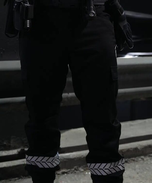 Pantalon Sécurité Privée noir avec bandes HV (GK Pro) – Image 3