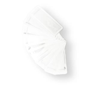 Supports RIO avec Velcro Blancs x 10 pcs (GK)