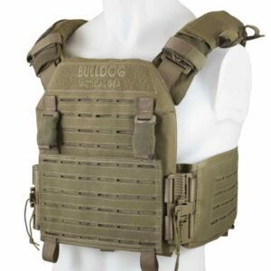 Gilet porte-plaques QR Kinetic Bulldog Tactical Gear Coyote (DWS)